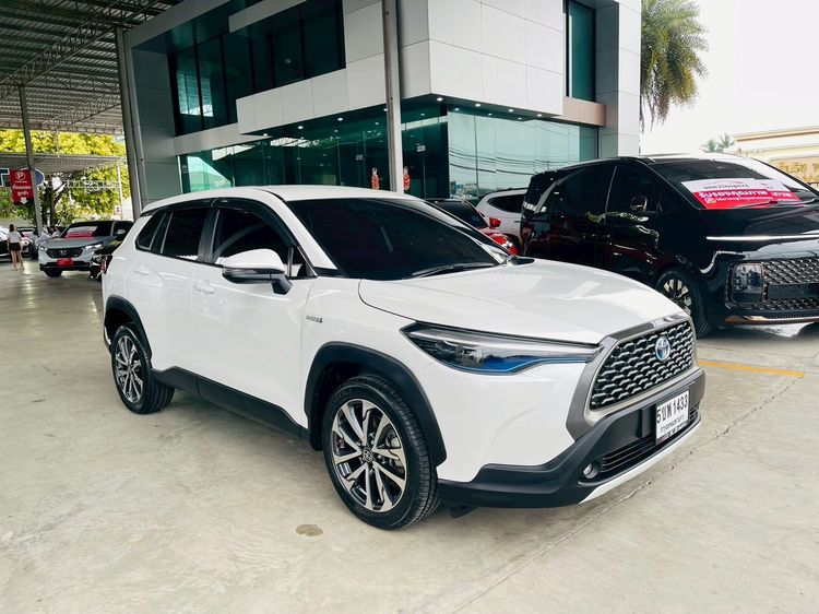 Toyota Corolla Cross 2022 1.8 Hybrid Premium Sedan ไฮบริด ไม่ติดแก๊ส เกียร์อัตโนมัติ ขาว รูปที่ 2