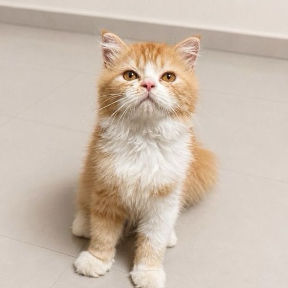 สก็อตติช โฟลด์ (Scottish Fold) แมวส้มสก็อตติช