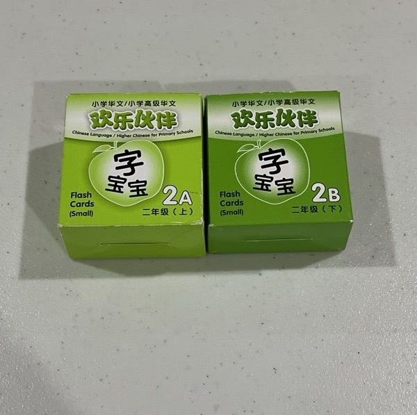 P2 Primary level Chinese Flash Cards Character Cards