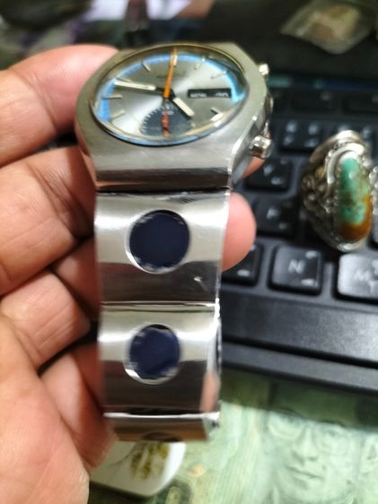 ขายแล้วครับ  Seiko Automatic Chronograph 6139 8020 งานช่าง เดินเดน หยุดหยุด บทจะเดินก็เดิน จับเวลาไม่ได้ ปุ่มกด ต้องซ่อม ล้างเครื่องดูครั รูปที่ 3