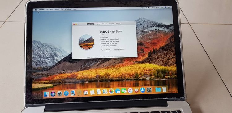 ขายโน๊ตบุ๊ค MacBook Pro 13 นิ้ว Ram 4GB จอ 13.3 ที่ชาร์จ กระเป๋า สภาพสวย ทำงานออฟฟิต ดูหนัง ฟังเพลง สนใจคุยได้ครับ  รูปที่ 3