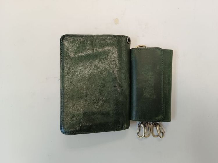 กระเป๋าสตางค์ vintage หนังแท้ 2 ใบ