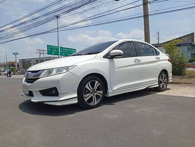 Honda City 2014 1.5 Sv i-VTEC Sedan เบนซิน เกียร์อัตโนมัติ ขาว รูปที่ 3