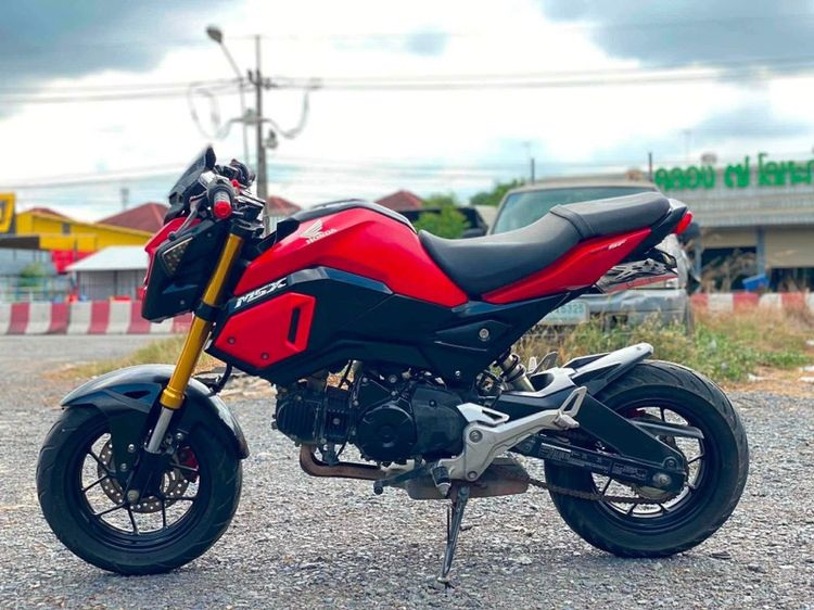 HONDA MSX SF 125 สีดำแดง ปี61 ภาษี 65 เครื่องดี