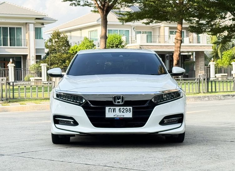 Honda Accord 2019 2.0 Hybrid Tech Sedan ไฮบริด ไม่ติดแก๊ส เกียร์อัตโนมัติ ขาว รูปที่ 2