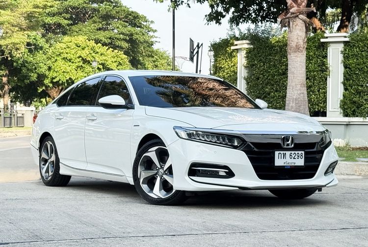 Honda Accord 2019 2.0 Hybrid Tech Sedan ไฮบริด ไม่ติดแก๊ส เกียร์อัตโนมัติ ขาว รูปที่ 3