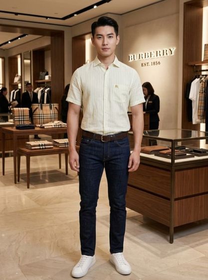 อื่นๆ เสื้อเชิ้ต อื่นๆ อื่นๆ แขนสั้น BURBERRY ลินิน