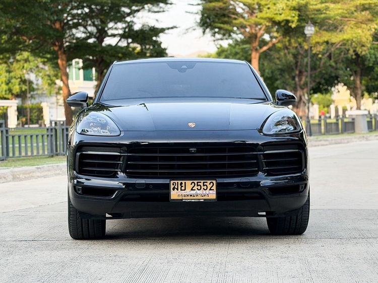 Porsche Cayenne 2022 3.0 E-Hybrid Coupé 4WD Utility-car ปลั๊กอินไฮบริด (PHEV) ไม่ติดแก๊ส เกียร์อัตโนมัติ ดำ รูปที่ 2