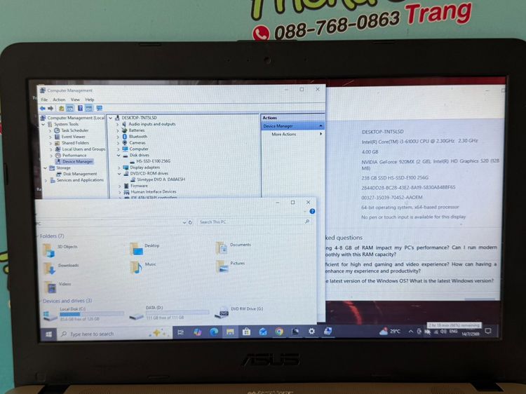 Asus K441UV-WX269T รูปที่ 15