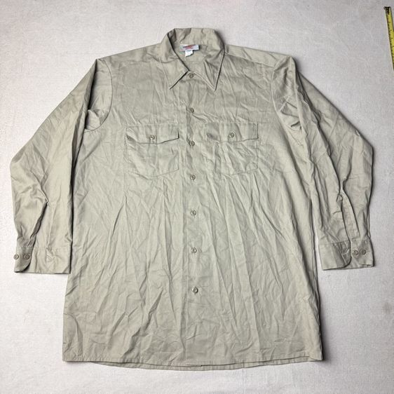 เสื้อเชิ้ต​ 80s Dickies D Stock made in USA​ Size 16