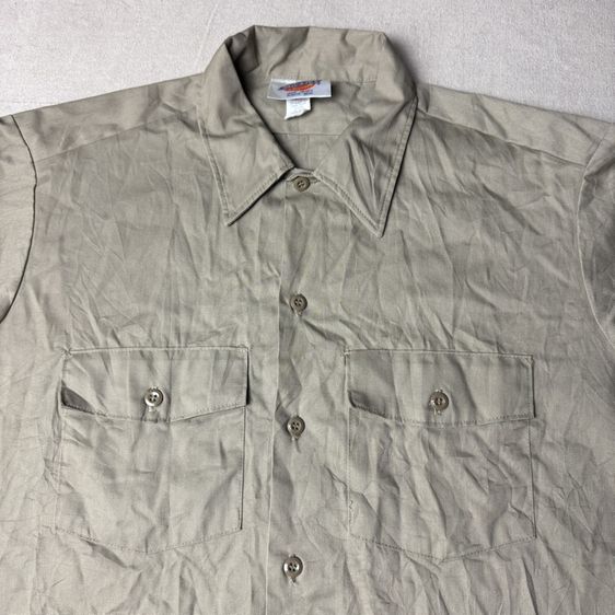 เสื้อเชิ้ต​ 80s Dickies D Stock made in USA​ Size 16 รูปที่ 3