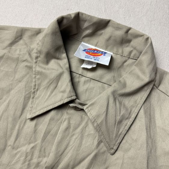 เสื้อเชิ้ต​ 80s Dickies D Stock made in USA​ Size 16 รูปที่ 6