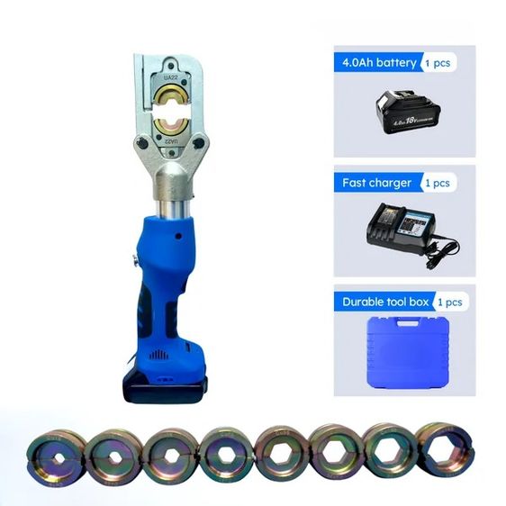 คีมย้ำสายไฟและตัดสายไฟไร้สาย Battery Powered Mini Crimping Tool 2 in 1 (BCT-240) รูปที่ 4