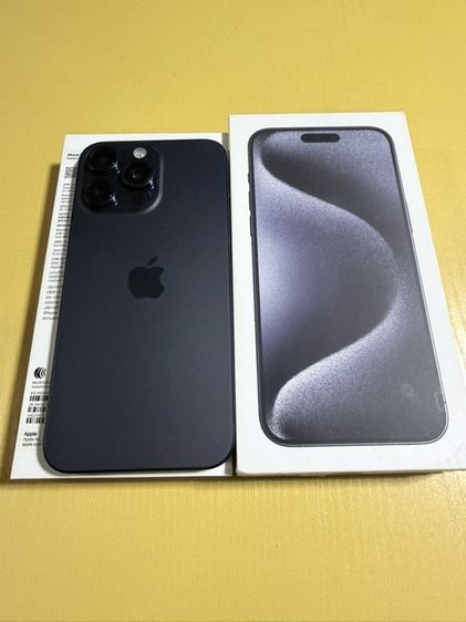 ไอโฟน15pro max256สีบลูสภาพดีมากมีกล่องศูนย์ไทยแท้