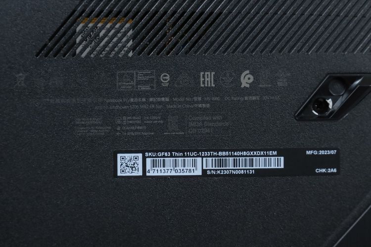MSI GF63 THIN Core i5-11400H.RTX3050 RAM32.512GB  รูปที่ 14