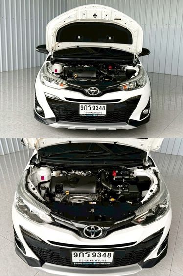Toyota Yaris 2019 1.2 High Cross Sedan เบนซิน ไม่ติดแก๊ส เกียร์อัตโนมัติ ขาว รูปที่ 4