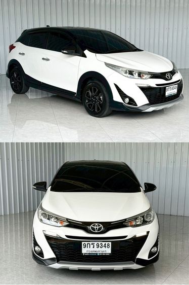 Toyota Yaris 2019 1.2 High Cross Sedan เบนซิน ไม่ติดแก๊ส เกียร์อัตโนมัติ ขาว รูปที่ 3