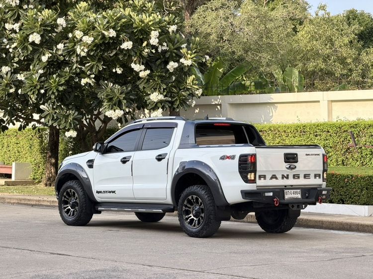Ford Ranger 2018 2.0 Bi-Turbo 4WD Wildtrak Pickup ดีเซล ไม่ติดแก๊ส เกียร์อัตโนมัติ ขาว รูปที่ 4