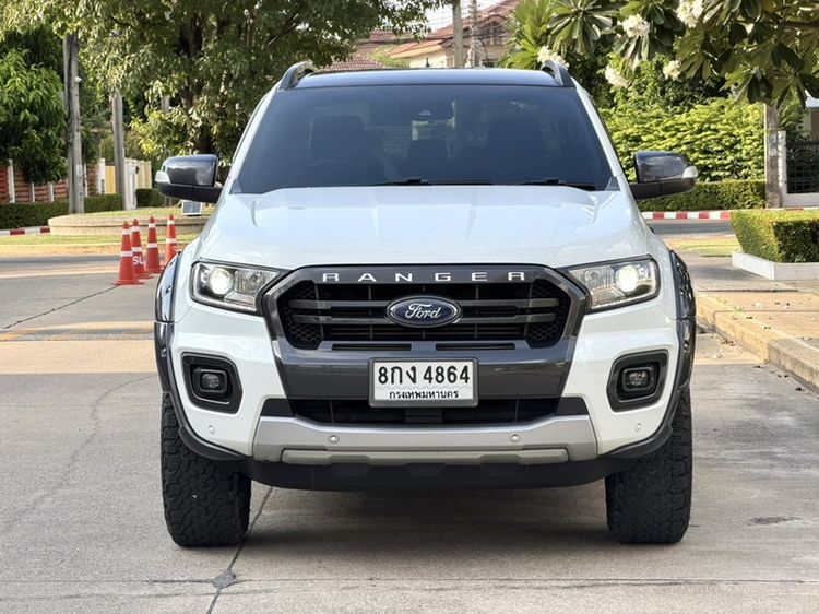 Ford Ranger 2018 2.0 Bi-Turbo 4WD Wildtrak Pickup ดีเซล ไม่ติดแก๊ส เกียร์อัตโนมัติ ขาว รูปที่ 2