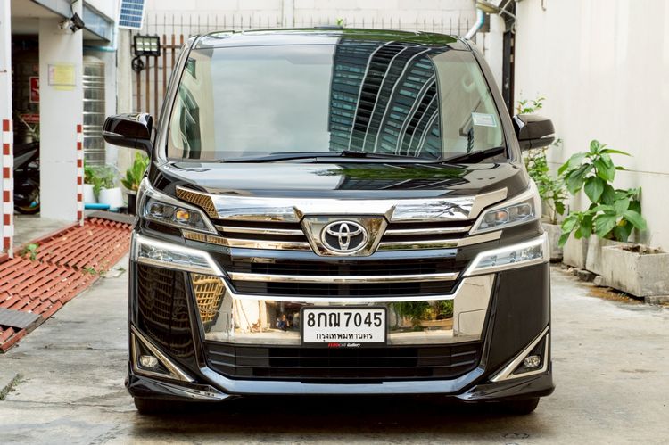 Toyota Vellfire 2018 2.5 Van เบนซิน ไม่ติดแก๊ส เกียร์อัตโนมัติ ดำ รูปที่ 4