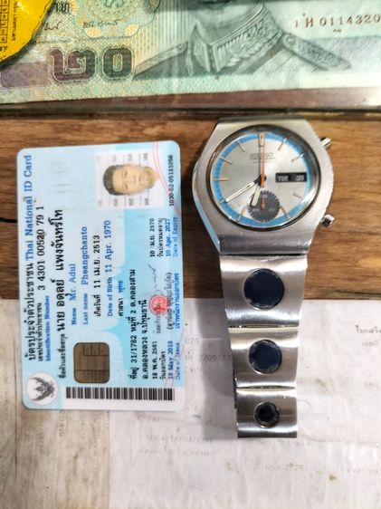 ขายแล้วครับ  Seiko Automatic Chronograph 6139 8020 งานช่าง เดินเดน หยุดหยุด บทจะเดินก็เดิน จับเวลาไม่ได้ ปุ่มกด ต้องซ่อม ล้างเครื่องดูครั รูปที่ 6
