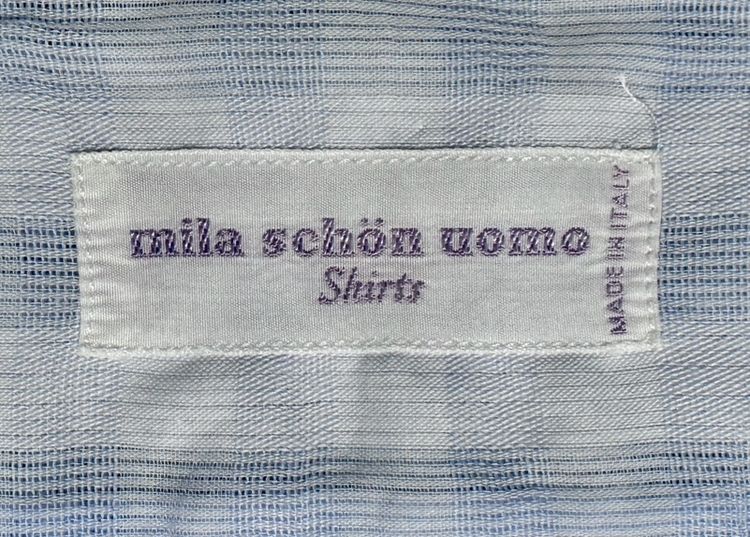 ⚠️MADE IN ITALY‼️เสื้อเชิ้ต mila schön ของแท้ แบรนด์เนมหรูราคาแพง ITALY รูปที่ 2