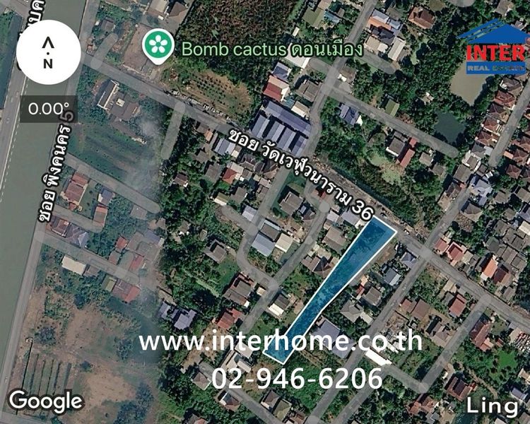 ที่ดินเปล่า 722 ตร.ว. ที่ดิน ซอยวัดเวฬุวนาราม36 ถนนสรงประภา ถนนวัดเวฬุวนาราม เขตดอนเมือง กรุงเทพมหานคร รูปที่ 4