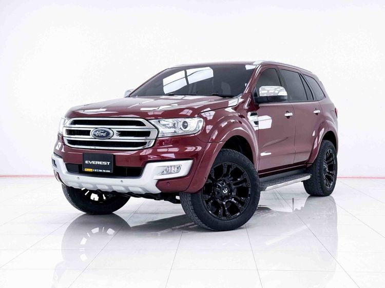 Ford Everest 2015 3.2 Titanium Plus 4WD Utility-car ดีเซล ไม่ติดแก๊ส เกียร์อัตโนมัติ แดง