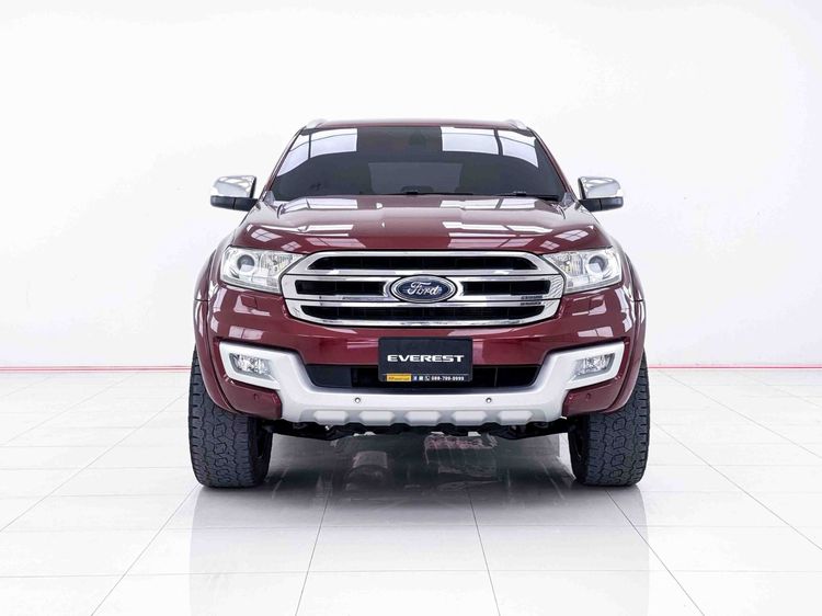 Ford Everest 2015 3.2 Titanium Plus 4WD Utility-car ดีเซล ไม่ติดแก๊ส เกียร์อัตโนมัติ แดง รูปที่ 4