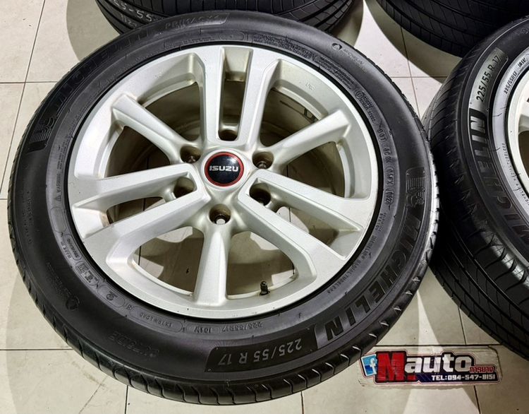 ล้อแม็กISUZU 17 พร้อมยางมิชลีน 225 55 17ดอกสวยงาม รูปที่ 5