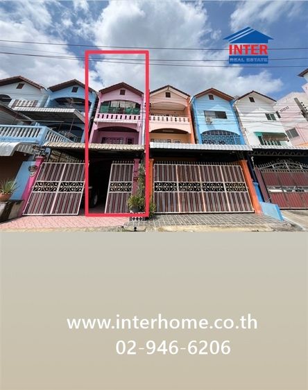 ทาวน์เฮ้าส์ 3 ชั้น 32.2 ตร.ว. หมู่บ้านโชคสำอางค์ (วัดศาลาแดง) ถนนพุทธมณฑลสาย3 ถนนบางแวก เขตภาษีเจริญ กรุงเทพมหานคร