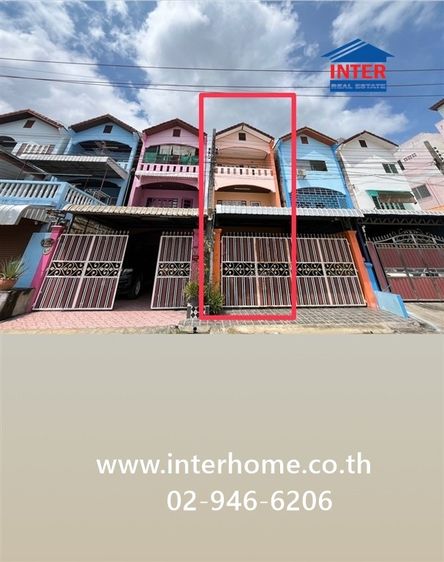 ทาวน์เฮ้าส์ 3 ชั้น 32.4 ตร.ว. หมู่บ้านโชคสำอางค์ (วัดศาลาแดง) ถนนพุทธมณฑลสาย3 ถนนบางแวก เขตภาษีเจริญ กรุงเทพมหานคร
