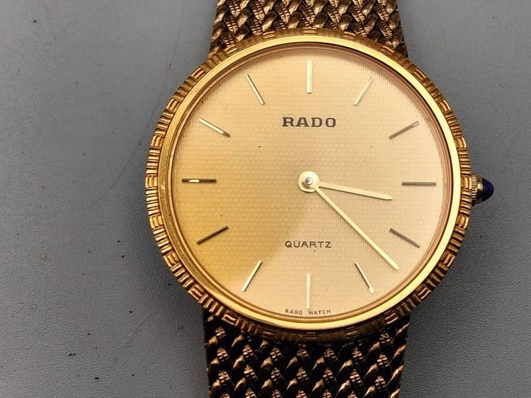 ทอง นาฬิกา RADO Gold Quartz Ladies Watch