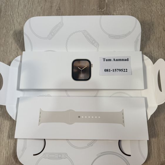 Apple Watch series 10 gps+cellular titanium สี gold สาย sport band m/L 42mm มือ1