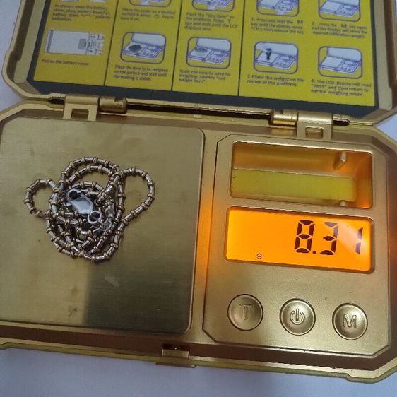สร้อยคอทองคำ 18K 750 Italy สองสี ยาว 16นิ้ว หนัก 8.3กรัม รูปที่ 11