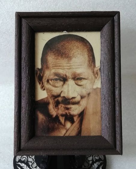 ภาพถ่ายหลวงปู่หลิว หลวงปู่มหาศิลา  ขนาด 7 x 9.5ซม.(ใส่กรอบไม้พร้อมแขวน) รูปที่ 6