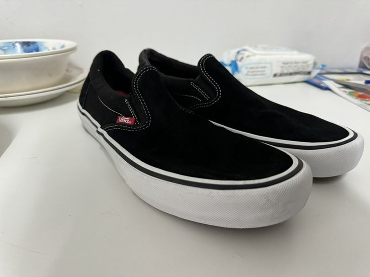 Vans Slip-On Pro (Skate) Black/White ไซส์ใหญ่พิเศษ 13US/47EUR รูปที่ 2