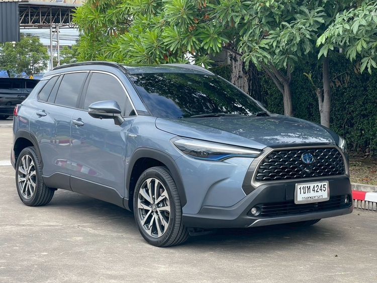 Toyota Corolla Cross 2021 1.8 Hybrid Premium Safety Utility-car ไฮบริด เกียร์อัตโนมัติ เทา รูปที่ 2