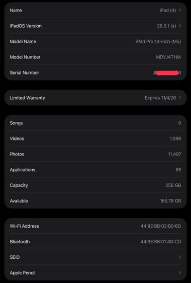 Ipad pro 13" M5 รูปที่ 9