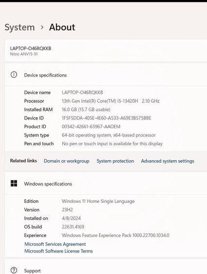 Acer Nitro V15 สภาพ 100% รูปที่ 7