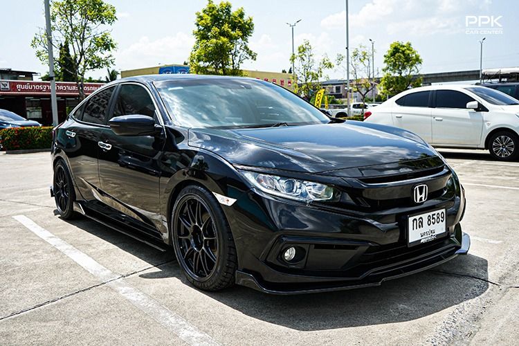 Honda Civic 2021 1.8 EL i-VTEC Sedan เบนซิน ไม่ติดแก๊ส เกียร์อัตโนมัติ ดำ รูปที่ 3