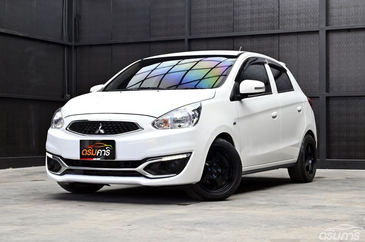 Mitsubishi Mirage 2018 1.2 GLX Sedan เบนซิน ไม่ติดแก๊ส เกียร์อัตโนมัติ ขาว