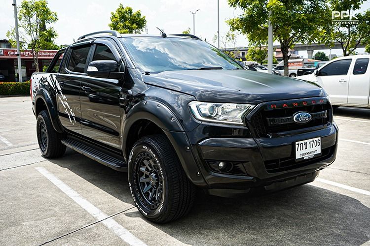 Ford Ranger 2018 2.2 Hi-Rider FX4 Pickup ดีเซล ไม่ติดแก๊ส เกียร์ธรรมดา ดำ รูปที่ 3