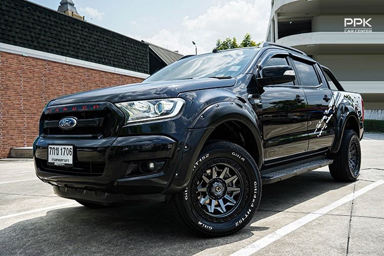 Ford Ranger 2018 2.2 Hi-Rider FX4 Pickup ดีเซล ไม่ติดแก๊ส เกียร์ธรรมดา ดำ