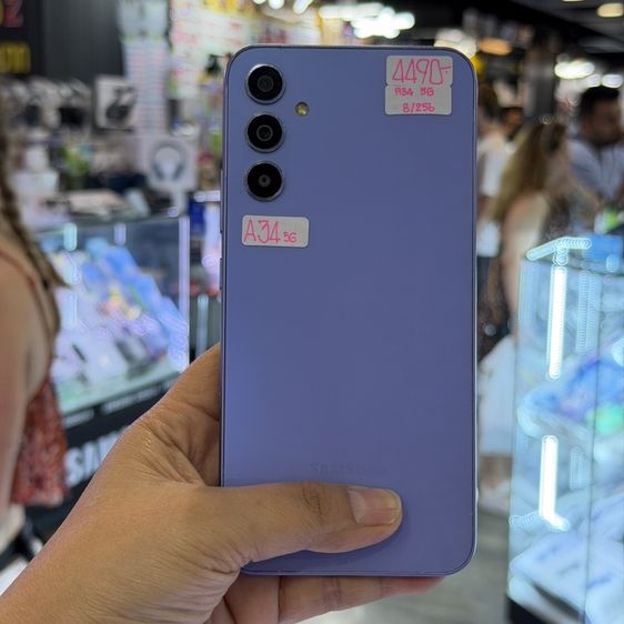Samsung A34 5G 256GB สีม่วง เครื่องศูนย์ สภาพสวยมากๆ จอ6.6นิ้ว แรม8รอม256 Dimensity1080 กล้อง48ล้าน(3ตัว)🥰🥰 รูปที่ 2