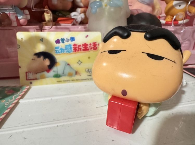 โมเดลชินจังจอมแก่น (Crayon Shin-chan) ท่าพ่นไฟแก้เซ็ง มีการ์ดครบ