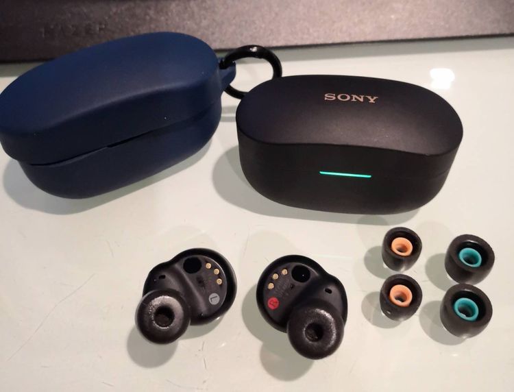 Sony WF-1000XM4 หูฟังแบบไร้สาย ตัดเสียงรบกวน มือสอง สภาพดี สวย แบตดี พร้อมเคส Silicone รูปที่ 4