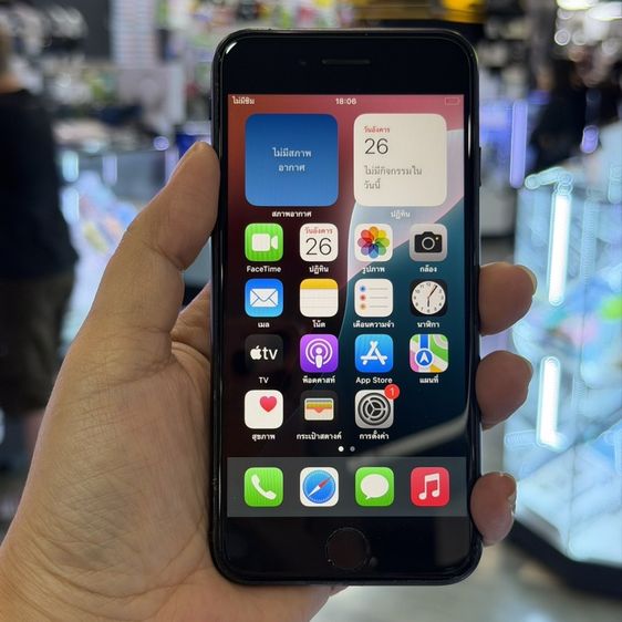 iPhone SE3 2022 64GB สีดำ เครื่องศูนย์ โมเดลTH สภาพสวยมาก จอมีรอยขนแมว รองรับ5G สุขภาพแบต91% เครื่องใช้งานดีเยี่ยม ครบยกกล่อง🩷🩷 รูปที่ 2