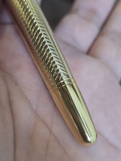 ปากกา MONT BLANC MEISTERTUCK GREMANY ด้ามสีทองลายสวย หัวเคมี รูปที่ 6