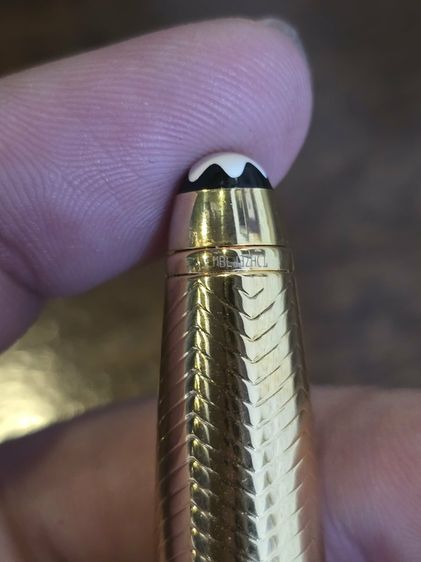 ปากกา MONT BLANC MEISTERTUCK GREMANY ด้ามสีทองลายสวย หัวเคมี รูปที่ 12